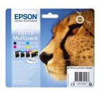 Epson - Multipack Cartuccia ink - C/M/Y/K - T0715 - C13T07154012 - C/M/Y 5,5ml - K 7,4ml