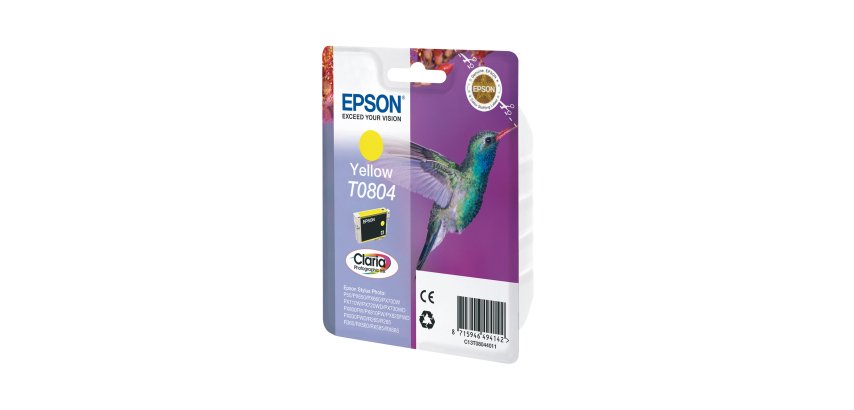 Epson Hummingbird Singlepack Yellow T0804 Claria Photographic Ink