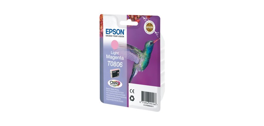 Epson Hummingbird Singlepack Light Magenta T0806 Claria Photographic Ink