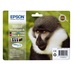 Epson - Cartuccia ink - C/M/Y/K - T0895 - C13T08954010 - C/M/Y 3,5ml cad - K 5,8ml