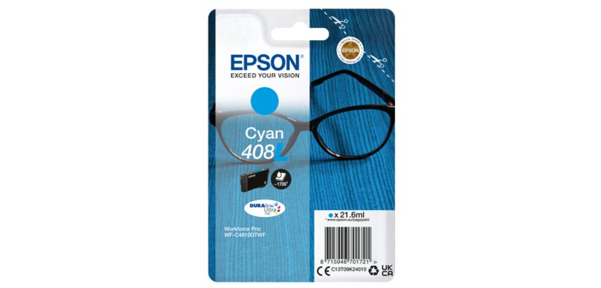 Epson 408L Spectacles DURABrite Ultra Single Cyan Ink