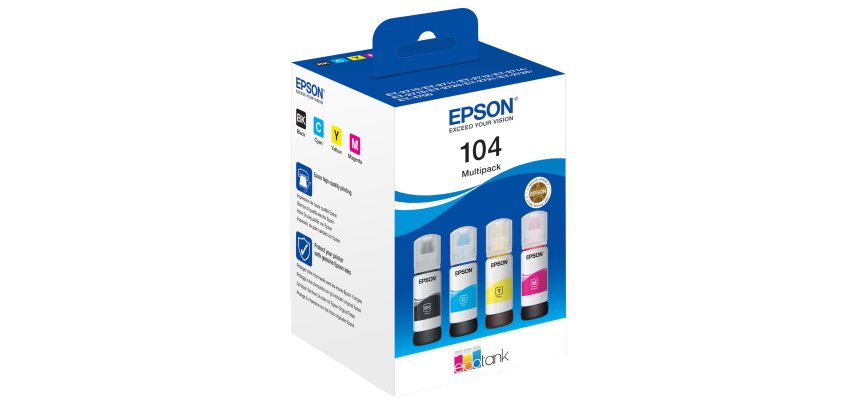 Epson - ECOTANK 104 MULTIPACK - BK/C/M/G - C13T00P640