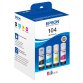 Epson - ECOTANK 104 MULTIPACK - BK/C/M/G - C13T00P640