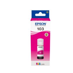 En_tinta epson ecotank 103 l3110/3150/3151/5190 magenta botella de 65 ml