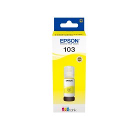 En_tinta epson ecotank 103 l3110/3150/3151/5190 amarillo botella de 65 ml