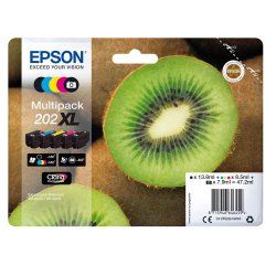 Epson - Multipack Cartuccia ink - 202XL - C/M/Y/K/K PH - C13T02G74010 - C/M/Y 8,5ml cad - K 13,8ml - K PH 7,9ml