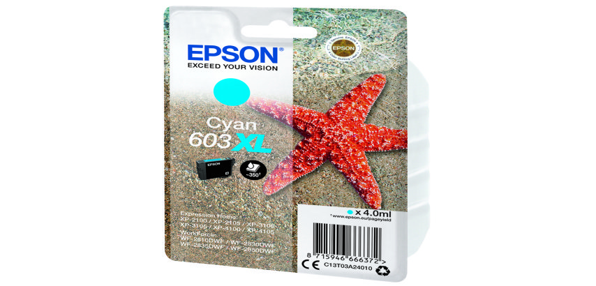 Epson - Cartuccia ink - 603XL - ciano - C13T03A24010 - 350 pag