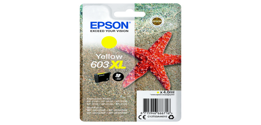 Epson Singlepack Yellow 603XL Ink