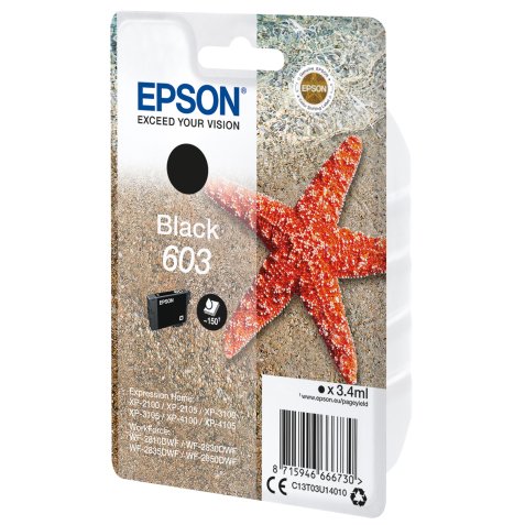 Epson - Cartuccia ink - 603 - Nero - C13T03U14010 - 130 pag