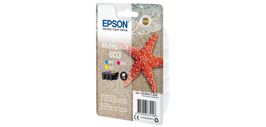 Epson -  Cartuccia ink - 603 - C/M/Y - C13T03U54010 - 130 pag cad.