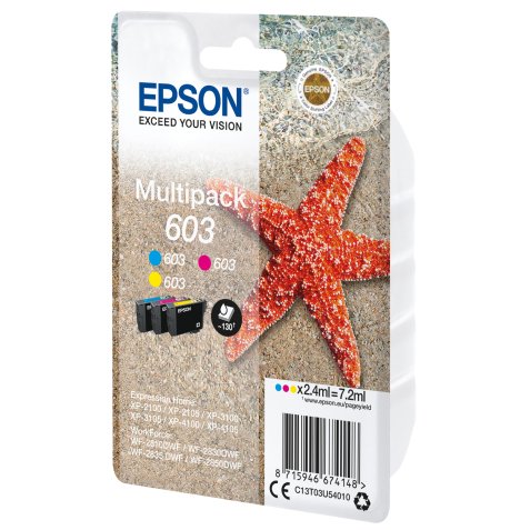 Epson -  Cartuccia ink - 603 - C/M/Y - C13T03U54010 - 130 pag cad.