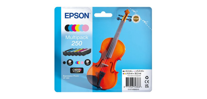 Epson - Cartuccia Multipack  - BK/C/M/Y/ML/CL - 205 - Violin Claria- C13T16N84010 - 4,8 ML