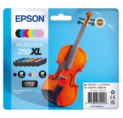 Epson - Cartuccia Multipack  - BK/C/M/Y/ML/CL - 205XL - Violin Claria- C13T16P84010 - 4,8 ML