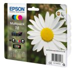 Epson - Multipack Cartuccia ink - 18 - C/M/Y/K - C13T18064012 - C/M/Y 3,3ml cad - K 5,2ml