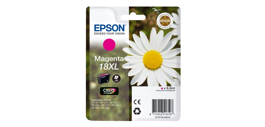 Epson - Cartuccia ink - 18XL - Magenta - C13T18134012 - 6,6ml