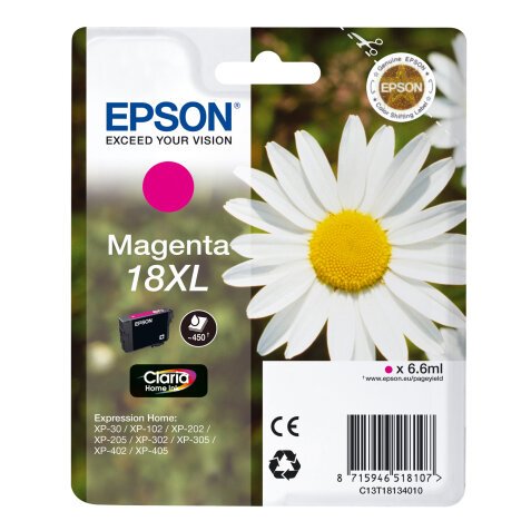 Epson - Cartuccia ink - 18XL - Magenta - C13T18134012 - 6,6ml