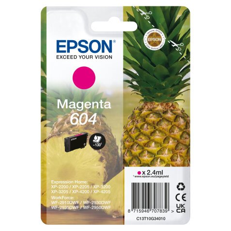 Epson - Cartuccia - Magenta - 604 - C13T10G34010 - 2,4 ml