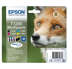 Epson - Multipack Cartuccia ink - C/M/Y/K - T1285 - C13T12854012 - C/M/Y 3,5ml cad - K 5,9ml