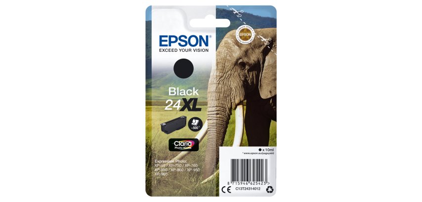 Epson - Cartuccia ink - 24XL - Nero - C13T24314012 - 10ml