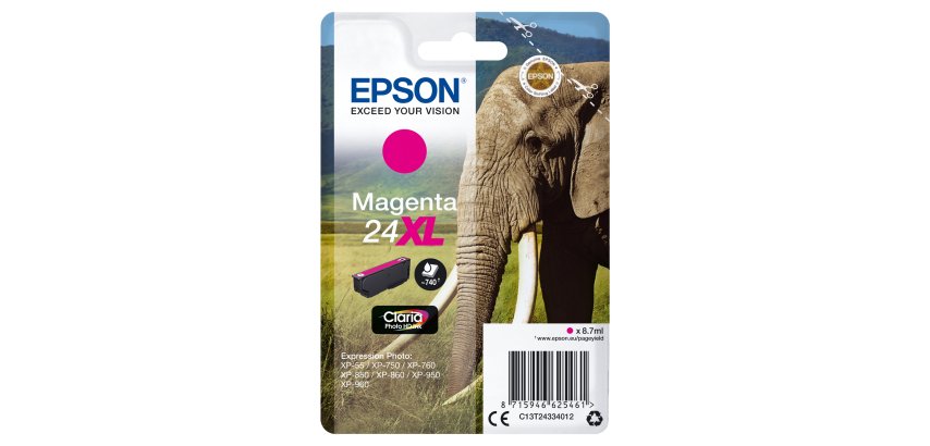 Epson - Cartuccia ink - 24XL - Magenta - C13T24334012 - 8,7ml