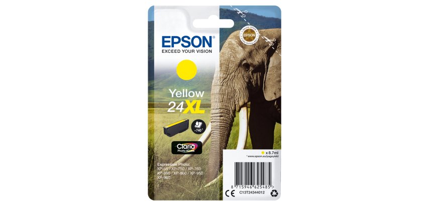 Epson - Cartuccia ink - 24XL - Giallo - C13T24344012 - 8,7ml