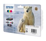 Epson - Multipack Cartuccia ink - 26 - C/M/Y/K - C13T26164010 - C/M/Y 4,5ml cad - K 6,2ml