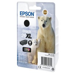 Epson - Cartuccia ink - 26XL - Nero - C13T26214012 - 12,2ml