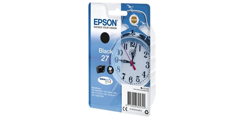 Epson - Cartuccia ink - 27 - Nero - C13T27014012 - 6,2ml