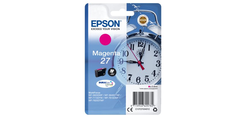 Epson - Cartuccia ink - 27 - Magenta - C13T27034012 - 3,6ml