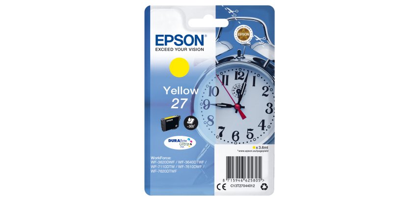 Epson - Cartuccia ink - 27 - Giallo - C13T27044012 - 3,6ml