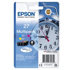 Epson - Confezione Cartuccia ink - 27 - C/M/Y - C13T27054022 - 3,6ml cad