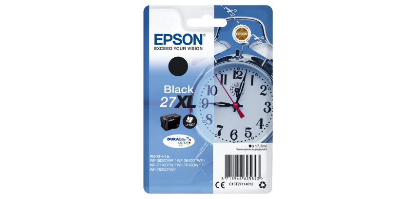 Epson - Cartuccia ink - 27XL - Nero - C13T27114012 - 17,7ml