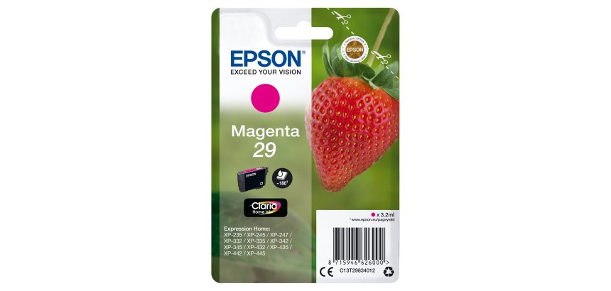 Epson - Cartuccia ink - 29 - Magenta - C13T29834012 - 3,2ml