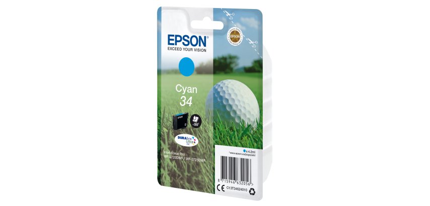 Epson Golf ball 34 DURABrite Ultra Single Cyan Ink