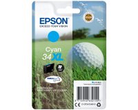 Epson Golf ball Singlepack Cyan 34XL DURABrite Ultra Ink