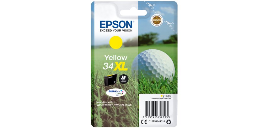 Epson - Cartuccia ink - 34XL - Giallo - C13T34744010 - 10,8ml