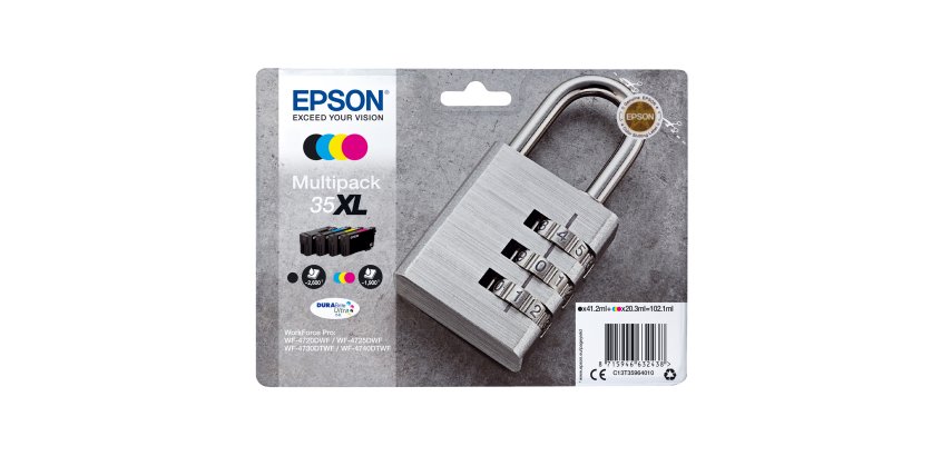Epson - Cartuccia ink - 35XL - C/M/Y/K - C13T35964010 - C/M/Y 20,3ml - K 41,2ml