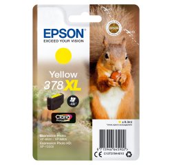 Epson Squirrel Singlepack Yellow 378XL Claria Photo HD Ink