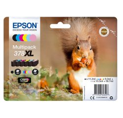 Epson - Multipack Cartuccia ink - 378XL - C/M/Y/C CH/M CH/K - C13T37984010 - C/M/Y 9,3ml - C CH/M CH 10,2ml - K 11,2ml