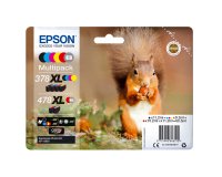Epson - Multipack Cartuccia ink - 378XL/478XL - C/M/Y/K/R/G - C13T379D4010 - C/M/Y 9,3ml - K/R 11,2ml - R 10,2ml