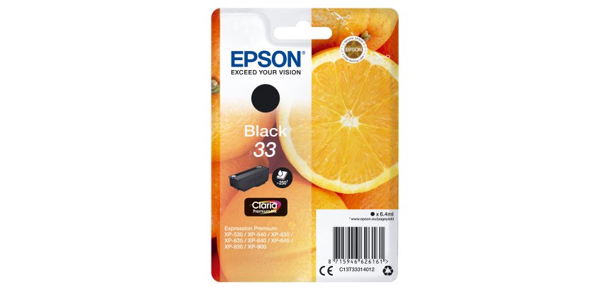 Epson - Cartuccia ink - 33 - Nero - C13T33314012 - 6,4ml
