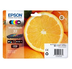 Epson - Confezione Cartuccia ink - 33 - C/M/Y/K/K PH -  C13T33374011 - C/M/Y/K PH 4,5ml cad - K 6,4ml
