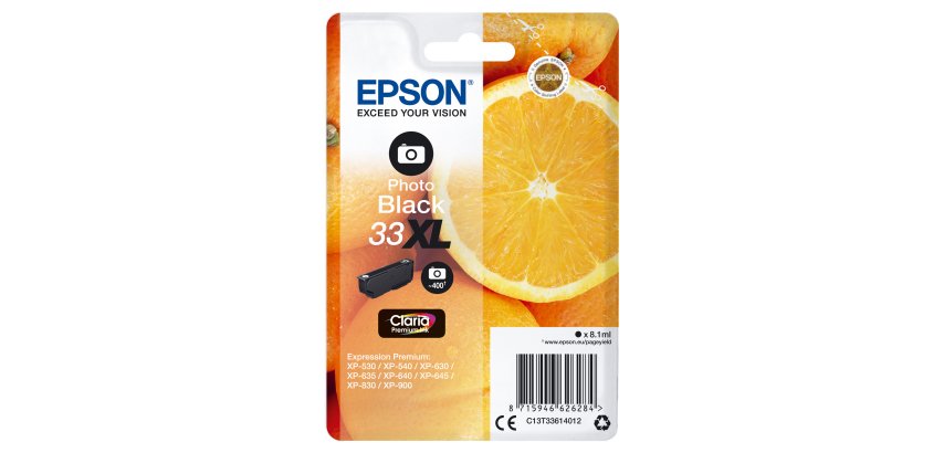 Epson - Cartuccia ink - 33XL - Nero Photo - C13T33614012 - 8,1ml