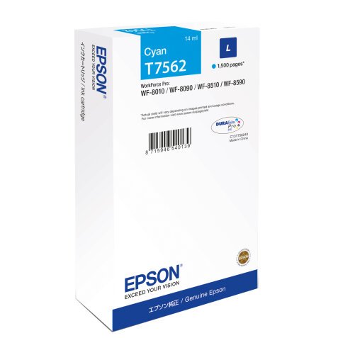 Epson - Tanica - Ciano - T7562 - C13T75624N  - 14ml