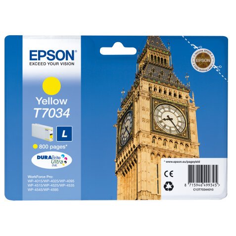 Epson - Tanica - Giallo - T7034 - C13T70344010 - 9,6ml