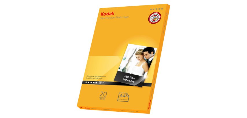 Kodak - Carta fotografica Ultra Premium lucida - A4 - 280 gr - 20 fogli - 5740-085