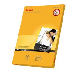 Kodak - Carta fotografica Ultra Premium Gloss - 13 x 18 cm - 280 gr - 20 fogli - 5740-089