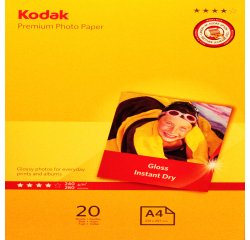 Kodak - Carta Fotografica Ultra Premium Gloss - A4 - 240 gr - 20 fogli - 5740-093
