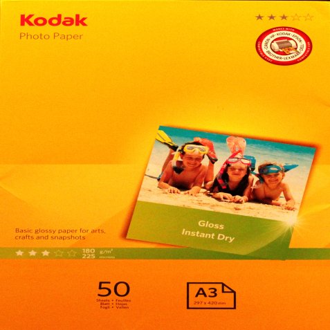 Kodak - Carta Fotografica Photo Gloss - A3- 180 gr - 50 fogli - 5740-550