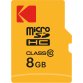 Kodak - Micro SDHC Class 10 Extra - EKMSDM8GHC10CK - 8 GB